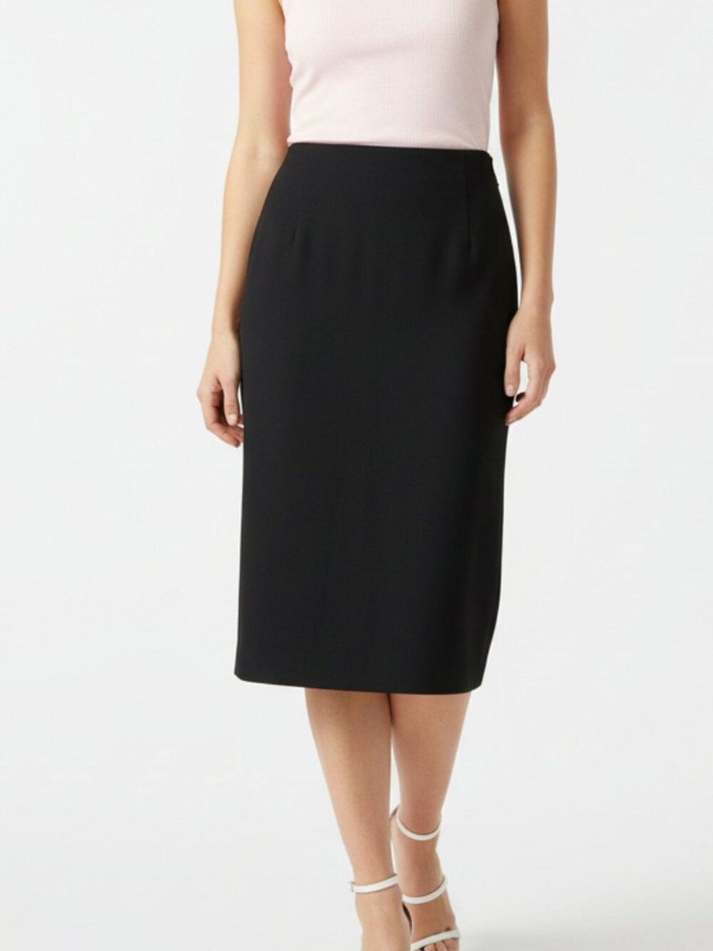 Luciano Soprani 100% Wool Knee Length Pencil Straight Skirt 48 M/12